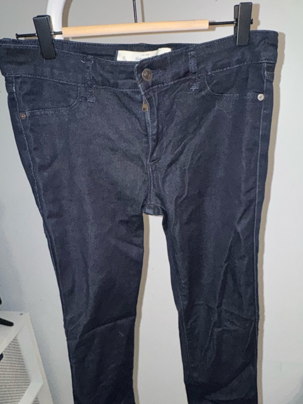 Abercrombie & Fitch Women's Skinny Jeans in Dark Blue